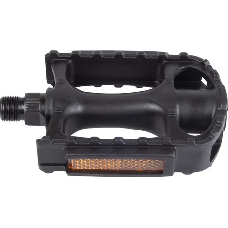 1 Paire - Pédales VTT - Roulement à billes - Surface antidérapante avec réflecteurs - Pour vélo tout terrain - Noir - 95x72 mm (1/2)