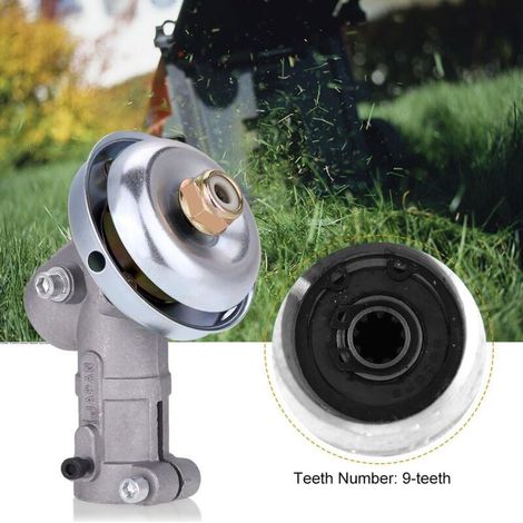 Testa del cambio di ricambio per decespugliatore Zoternen, cambio universale per tosaerba (26 mm, 9 denti)