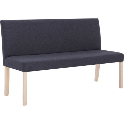 Panca 139,5 cm grigio scuro poliestere 020010894