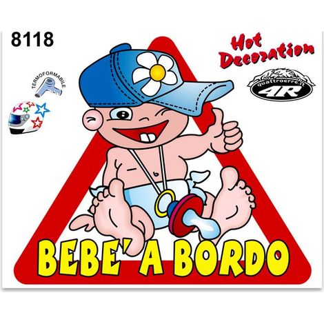 Adesivi Stickers Medi Bimbo a Bordo 13,5 x 16 cm (1/4)