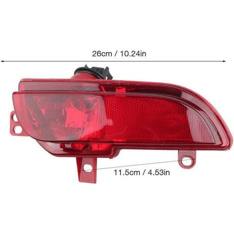 Feu antibrouillard arrière gauche pour Peugeot 206+ 2009-2012 – ABS résistant aux intempéries – Haute luminosité pour faible visibilité - 6350HA (1/4)