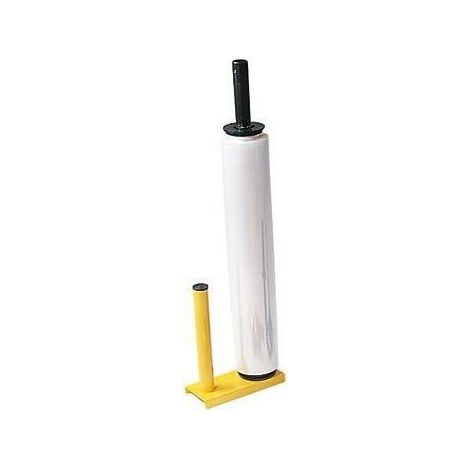 Handabroller für Stretchfolien Metall gelb (1/2)