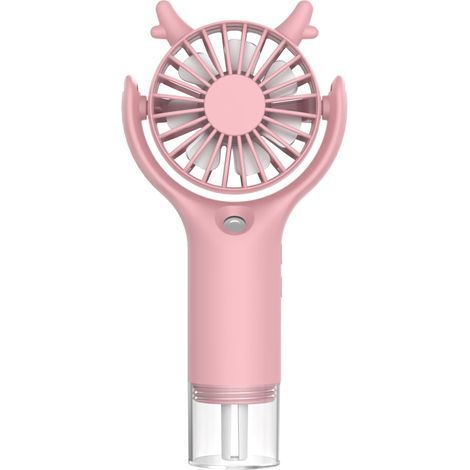 Pulvérisation Portatif,Mini Ventilateur Portatif Rechargeable par USB - Refroidisseur d'air de Poche à main (Rose) (1/5)