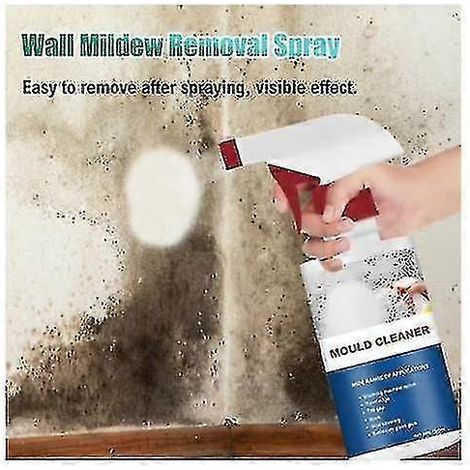 Mousse nettoyante anti-moisissures, spray décontaminant et désodorisant anti-moisissures, mousse anti-moisissures en spray (1/5)