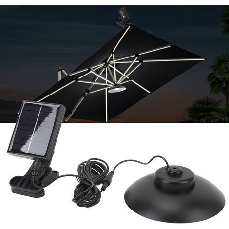 ESOL AI Heat LED-Regenschirmlampe, 1,2 W, CPON-Weißlicht, USB-Ladefunktion mit Leistungsanzeige, Fernbedienung, Terrassen- und Gartenbeleuchtung, DUBUNS (1/5)