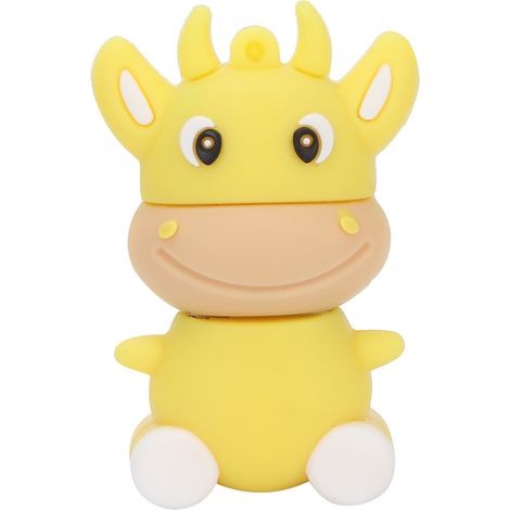 Niedlicher, kuhförmiger USB-Stick mit 128 GB – Tragbarer Datenspeicher, originelles Geschenk für Computer und IT-Geräte (1/5)