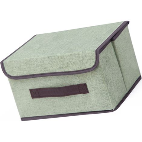 Carton de Stockage Fabric à Pliable Modèle Multifonction Imperméable Anti-Poussière Grand Format 25x19x16cm pour Vêtements Jouets Snacks (1/5)