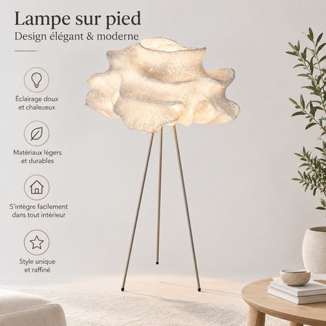 Lampadaire design tulipe fleur salon chambre lampadaire D600H1500mm 71 × 71 × 35 cm 15 kg – Livraison gratuite