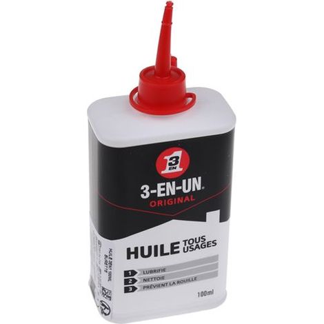 COGEX - HUILE 3 EN 1 EN BURETTE - 100ML - HUILE TOUT USAGE - LUBRIFIE, NETTOIE ET EMPÊCHE LA ROUILLE - PRATIQUE ET FACILE À UTIL