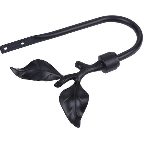 Embrasses de Rideaux Murales Métal Décoratives Crochets Noires pour Fixation Rideau Supports Robustes pour Retenues Rideaux et Attaches Murales Polyvalentes (1/5)