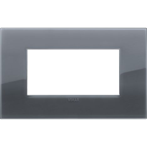 VIMAR - 19654.61 Placa réflex clásica 4M, gris humo