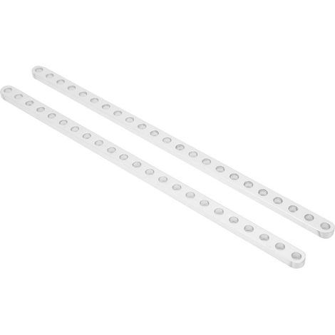 2 Stück Aluminium-Flachstangen mit 23 Löchern, Roboterzubehör, 4 x 8 x 184 mm (1/5)