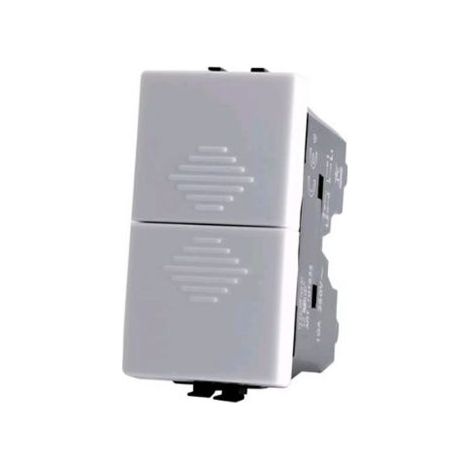 Mapam JOY Doppio pulsante 10A - 250V T3 compatibile con serie Matix bianco - 522B