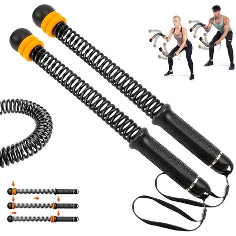 2 Pièces Ropeless Battle Rope, Noir Battle Ropes sans Cordon (1/5)