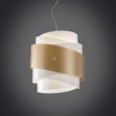 BEA Pendelleuchte ein Licht Gold Durchmesser 40x H39 cm