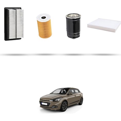 Kit tagliando 4 filtri compatibile con Hyundai i20 II 1.1 CRDi 55kw dal 2014 (1/5)