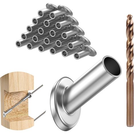 Paquete de 20 fundas protectoras para cables de escalera biseladas, ángulo de 25, 30 o 35 grados (1/8" a 3/16"), acero inoxidable T316, kit de herrajes para cables, fundas protectoras de esquinas de 3 (1/5)