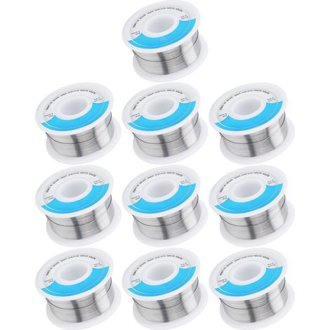 10 fils d'étain haute pureté, point de fusion bas, pour soudure, fournitures industrielles, 0,6 mm, 100 g (1/5)