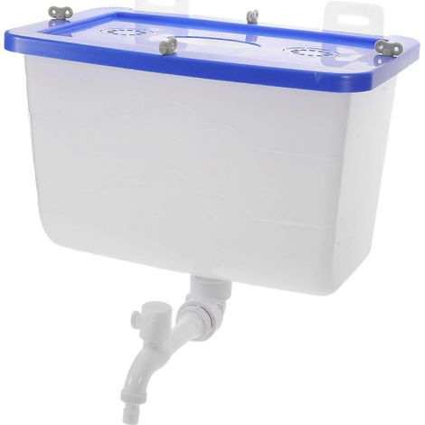Réservoir d'eau mural pour salon de coiffure - Réservoir mural de 12,5 L avec robinet pour le lavage des mains et des cheveux - Style rétro pour salle de bain/toilette 14 x 12 x 12 (1/5)