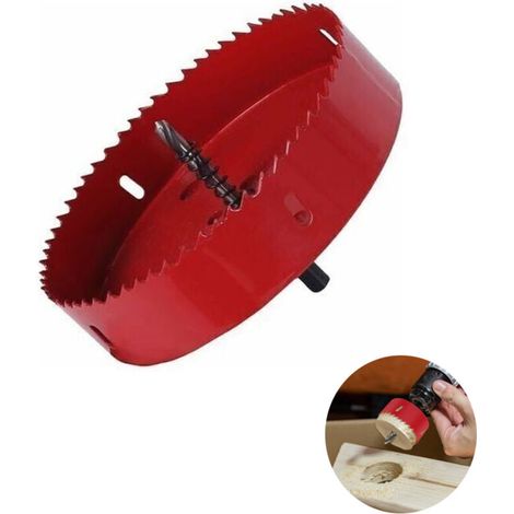 Rowoythk – Bi-metal Hole Saw Ø 150 mm – High-Speed Steel HSS M42 – For drilling aluminum, iron, and wood – Hexagonal shank included (1/4)