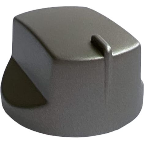 Manopola Fuochi Gas Silver per Piani Cottura Adatto per Ariston Hotpoint Indesit C00287314, Innesto 8 (mm) per Modelli 7HTD640ICEIXHA TD640SICEIXHA TD751SICEIXHA (1/5)