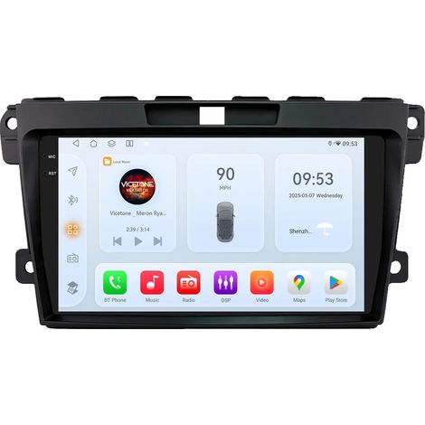 Autoradio con controllo vocale e funzioni multimediali, compatibile con Mazda CX-7 (2008-2015), QS6-4G 8Core-6G 64G (1/2)