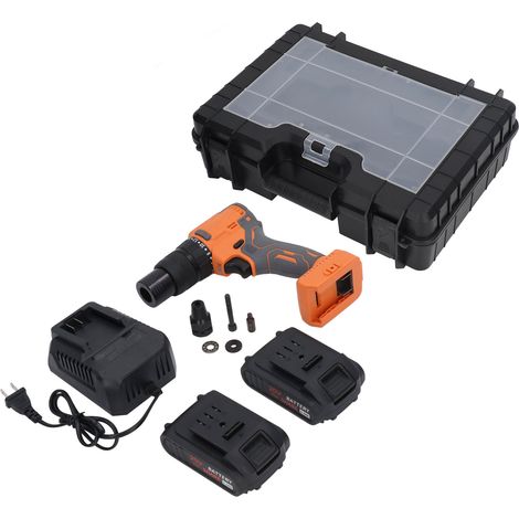 Pistolet à riveter sans fil à batterie lithium, outil à main automatique stable pour écrous rivetés, prise US 100-240V, kit complet avec mandrins (1/5)