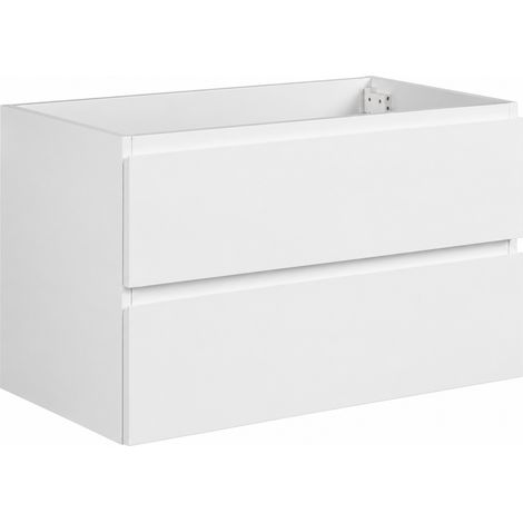 Mobile da bagno Angela 100cm - Bianco Lucido - armadio mobiletto lavabo