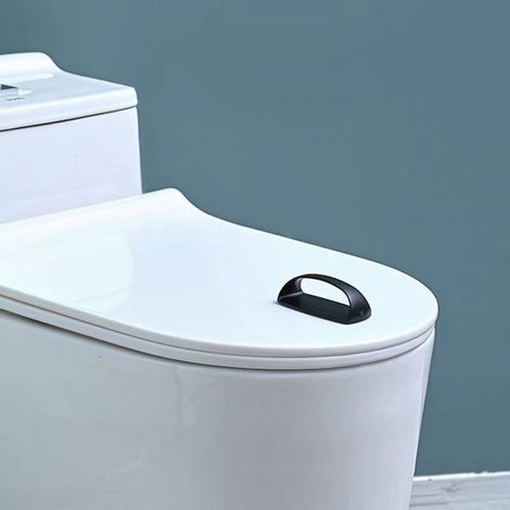 2er-Pack selbstklebende Schrankgriffe mit selbstklebenden Schubladengriffen, Toilettengriffen, Schiebetürgriffen für Glasfensterschränke (schwarz) (1/5)