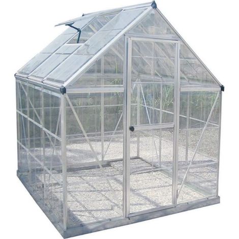 serra per giardino verdemax "doritis medium" in policarbonato 185x184x209 cm (1/4)