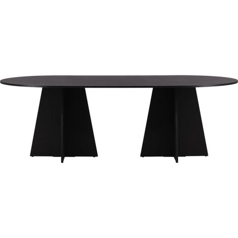 Bootcut Esstisch 115x230cm schwarz. (1/4)