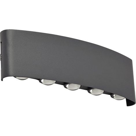 [GEBRAUCHT] Lindby Led Außenwandleuchte Außenlampe Ithan Anthrazit Metall Außenbeleuchtung  B-Ware