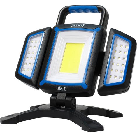 Draper 23848 COB SMD Rechargeable Work Light and Powerbank, 18W, 2000 Lumens, USB-C Cable Supplied