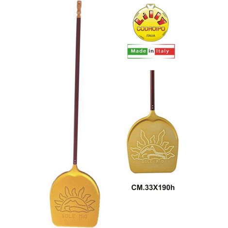 Pala pizza forata leggera professionale Lilly Codroipo Sole Mio cm 33x190