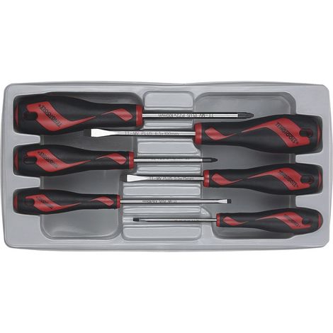Jeu de tournevis plat, PZ 6pcs Teng Tools MD906N4