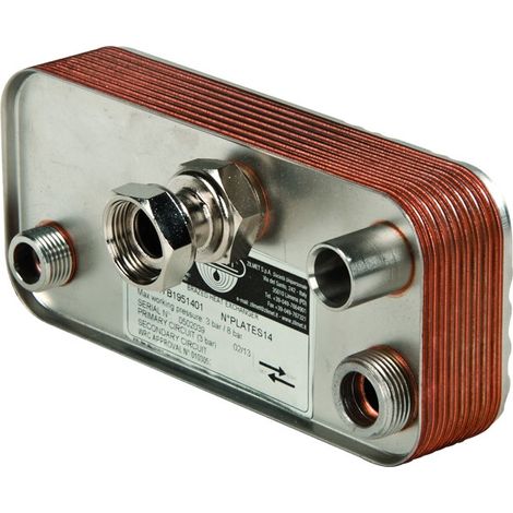 Scambiatore Saldobrasato per Caldaia Murale Piastre 14 ZILMET 17B1951401
