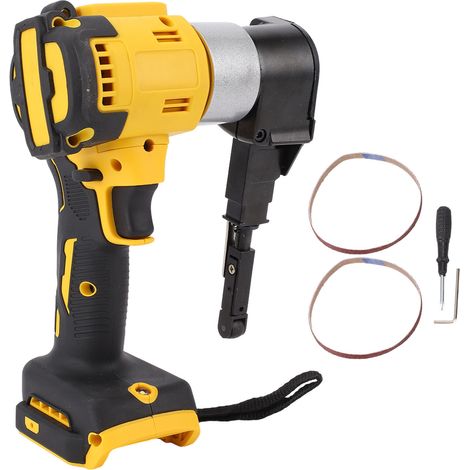 Ponceuse à bande sans fil, moteur sans balais de 700 W, bras réglable à 360 degrés, fonctionne sur batterie, lime de précision pour bois, métal et plastique. (1/5)