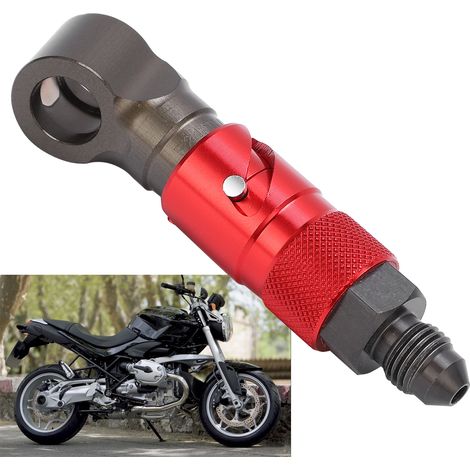Intercepteur de conduite de carburant de frein rouge avec coude (1/5)