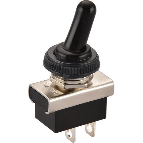 Metal Interrupteur À Bascule Flip 12V 25A SPST On/Off 2 Position 2 Broches Pour Voiture Dash Light Avec Capuchon Imperméable À L'eau