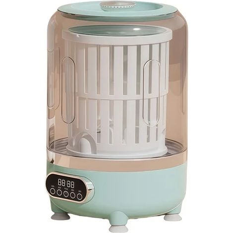 Machine à laver rechargeable USB (verte) pour le lavage du sous-vêtement, 3 L, entièrement automatique avec fonction d'essorage (1/5)