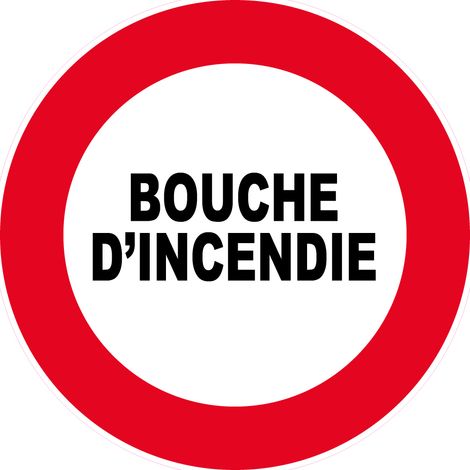 Panneau Bouche d'incendie - Rigide Ø80mm - 4020037