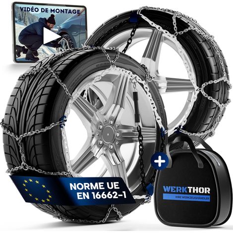 Chaînes neige Werkthor WT70 pour voiture montage robuste (1/5)