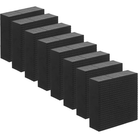 Rehausseurs de chaises 8pcs 50x50x20mm Caoutchouc antidérapants élévateurs Meubles Usage Maison (1/5)
