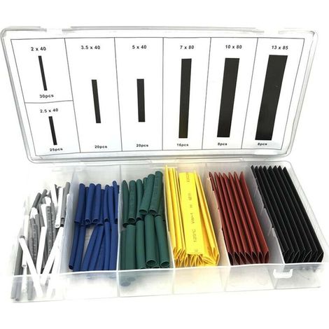 Kit 127 Guaine Termorestringenti Termoretraibili Guaina Per Cavo Elettrico (1/2)