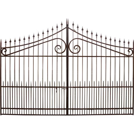 Solid iron gate