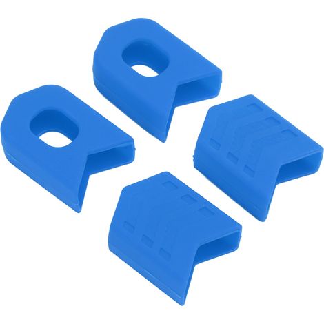 4-teilige Kurbel-Zehenclips, robust, tragbar, effizient, schützend, kompakt, stabil, leicht austauschbar, leicht, Fahrradteile, blau (1/5)