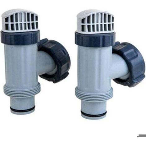 Ensemble de vannes à piston Intex 2 pièces pour piscine hors sol avec joint et écrou, pour grande piscine