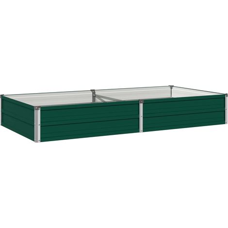 vidaXL Cama de Jardín Elevada Verde 160 x 80 x 24 cm (1/2)