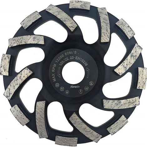 125mm Diamond Grinding Disc Concrete Grinding Wheel for Concrete, Stone, Granite (1/5)