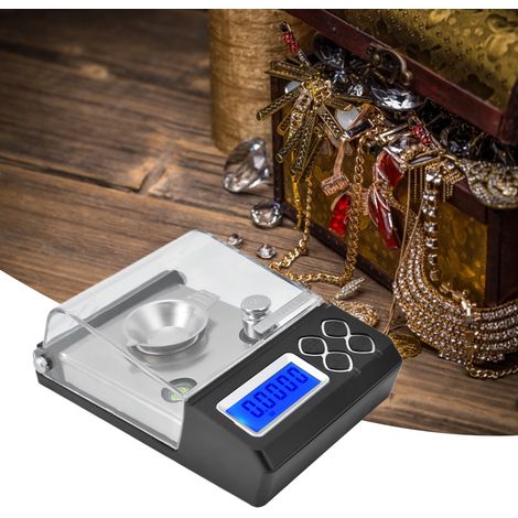 Balance électronique de haute précision, balance de poids en carats, balance pour bijoux en or, balance de précision portable en grammes, 20 g/0,001 g. (1/5)